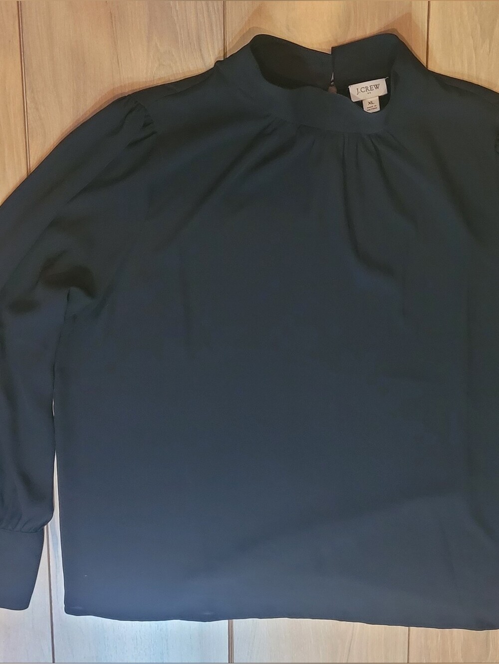 J. Crew |  Black Long Sleeve Blouse | XL
